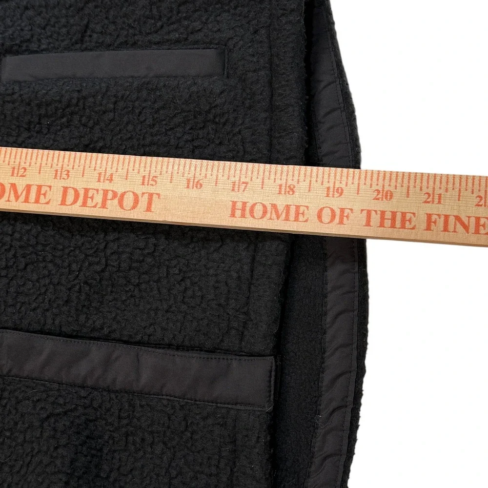 The North Face Girls Black Sherpa Fleece Mashup Snap Jacket NF0A7UMI Large 12